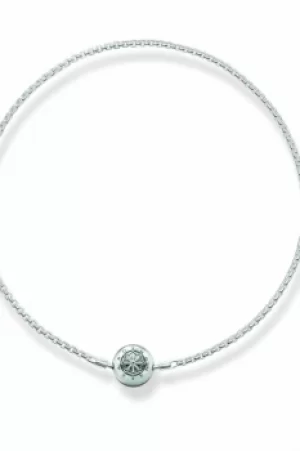 Ladies Thomas Sabo Sterling Silver Karma Beads Necklace 80Cm KK0001-001-12-L80