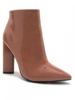 Qupid MISS 14 POINTY TOE ANKLE BOOT Mauve
