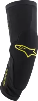 Alpinestars Paragon Plus Knee Protectors, black-yellow, Size L, black-yellow, Size L