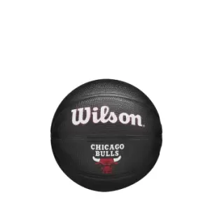 Wilson Nba Chicago Bulls Tribute Mini Basketball, Black, Unisex, Balls & Gear, WZ4017602XB3
