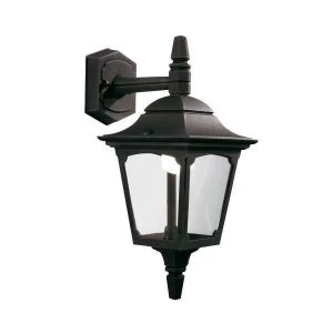 1 Light Outdoor Wall Lantern Light Black IP44, E27