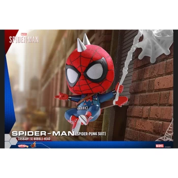 Hot Toys Cosbaby - Marvel's Spider-Man (Size S) - Spider-Man (Spider-Punk Suit Version)