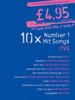 10 X Number 1 Hit Songs Pvg Paperback
