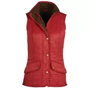 Barbour Womens Cavalry Gilet Dk Red/Navy 10