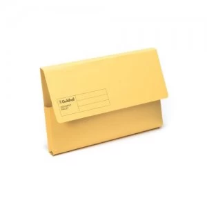 Guildhall Document Wallet Blue Angel Yellow PK50