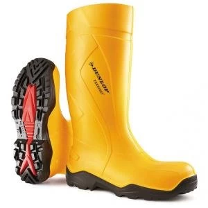 Dunlop Purofort Plus Safety Wellington Boot Size 5 Yellow Ref