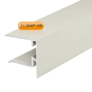 Alukap-XR 25mm End Stop Bar 3m White