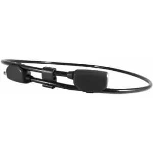 Pop wearable cable lock 10MM x 1.3M - waist 24-42 inches: Black 10MM x 1.3M - HLPOP1AB - Hiplok