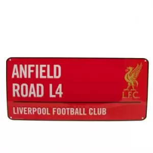 Liverpool FC Street Sign (One Size) (Red/White)