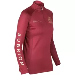 Aubrion Ladies Team Long Sleeve Base Layer - Red