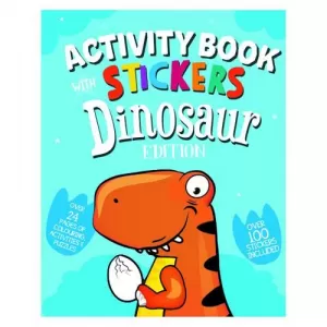 Dinosaur Activity Book with Stickers Pack of 12 26064-DINO
