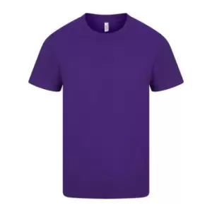 Casual Classic Mens Ringspun Tee (L) (Purple)