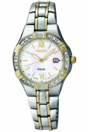 Ladies Seiko Diamond Solar Powered Watch SUT068P9