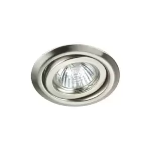 Robus RIDA 50W IP20 GU10 Pressed Steel Directional Downlight Brushed Chrome - R208PS-13