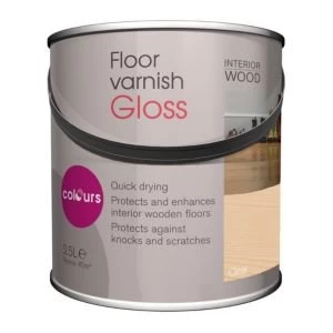 Colours Clear Gloss Floor varnish 2.5L