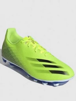 adidas Mens X Ghosted.4 Firm Ground Football Boot - Yellow, Size 9.5, Men