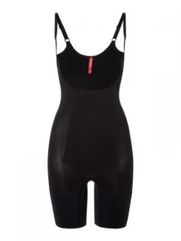 Spanx Oncore open bust mid thigh bodysuit Black