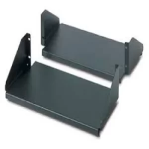 APC Double Sided Fixed Shelf for 2-Post Rack 250 lbs Black
