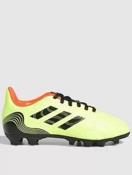 adidas JUNIOR COPA 20.4 FIRM GROUND FOOTBALL BOOT, Yellow, Size 13