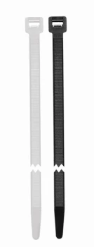 Cable Ties - Standard - Black - 200mm - Pack Of 20 PWN811 WOT-NOTS