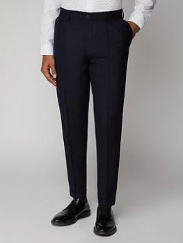 Ben Sherman Structure Suit Trousers - British Navy, Size 34, Men