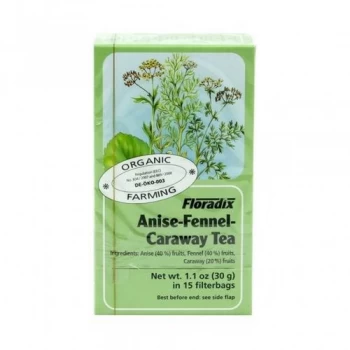 Floradix Organic Anise Fennel & Caraway Herbal Tea 15 Bags