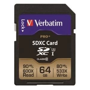 Verbatim Pro Plus 64GB SDXC Memory Card