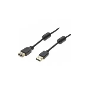 Hypertec 149674-HY USB cable 5m USB 2.0 USB A Black