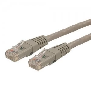 10ft Grey Molded Cat6 UTP Patch Cable