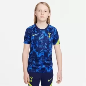 Nike Tottenham Hotspur Pre Match Shirt 2021 2022 Junior - Blue