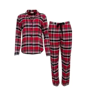 Cyberjammies Beth Heart Dobby Pyjama Set - Red