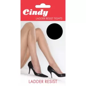 Cindy Womens/Ladies Ladder Resist Tights (1 Pair) (X-Large (5ft6a-5ft10a)) (Black)