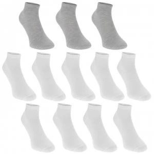 Donnay Trainer Socks 12 Pack Junior - White