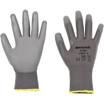 Honeywell - 2100250 First Palm-side Coated Grey Gloves - Size 7