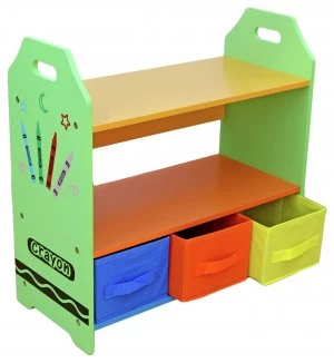 Kiddi Style Crayon Shelves and Storage Green