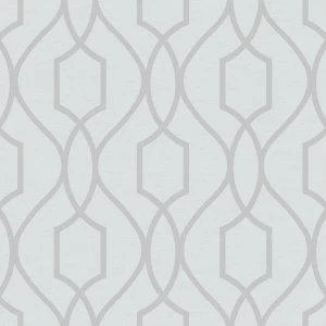 Fine Decor Fine Decor Trellis Wallpaper - Stone / Silver