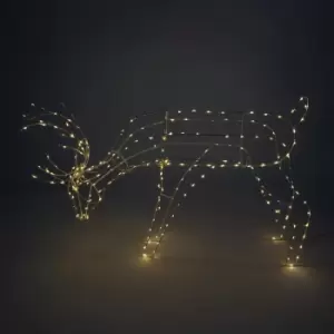 Christmas Workshop 250 LED Light Up Grazing Reindeer - Warm White