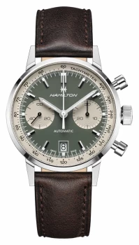 Hamilton IntraMatic Automatic Chronograph Green Dial Watch