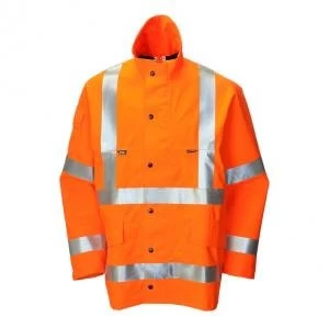 B Seen Gore Tex Jacket for Foul Weather Polyester Large Orange Ref