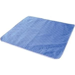 Washable Bed Pad complete with Wings - Blue