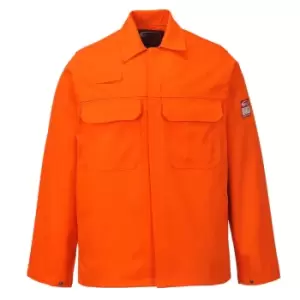 Biz Weld Mens Flame Resistant Jacket Orange L