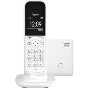 Gigaset CL390A DECT/GAP Cordless analogue Answerphone, Baby monitor, Hands-free, Hearing aid compatibility White