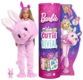 Barbie Cutie Reveal Doll with Bunny Costume & 10 Surprises
