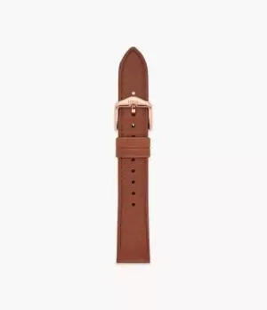 Fossil Women 18mm Medium Brown Eco Leather Strap