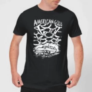 American Gods Car Storm Mens T-Shirt - Black - XXL