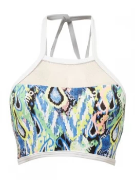Freya Evolve padded high neck bikini top Multi Coloured