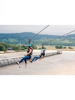 Virgin Experience Days Zip Line Over The Surf Lagoon For Two At Adventure Parc Snowdonia
