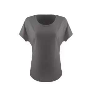 Next Level Womens/Ladies Ideal Dolman T-Shirt (M) (Dark Grey)
