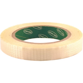 Cross Weave Clear Polypropylene Filament Tape - 25MM X 50M