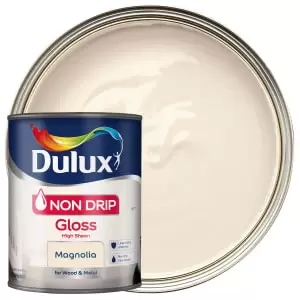 Dulux Non Drip Magnolia Gloss High Sheen Paint 750ml